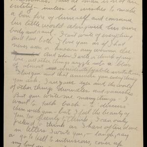 a page of handwritten text