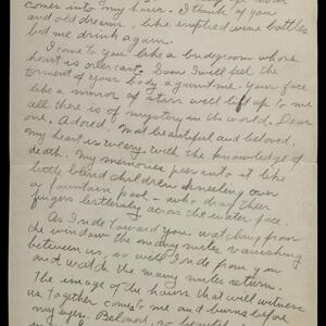 a page of handwritten text