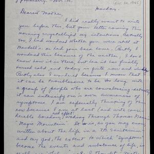 a page of handwritten text