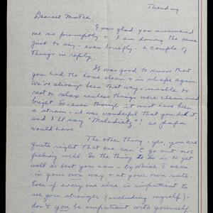 a page of handwritten text