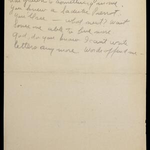 a page of handwritten text