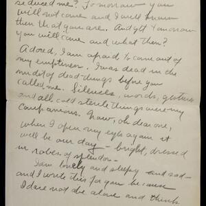 a page of handwritten text