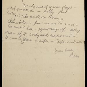 a page of handwritten text