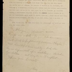 a page of handwritten text