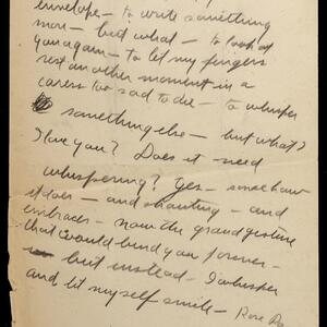a page of handwritten text