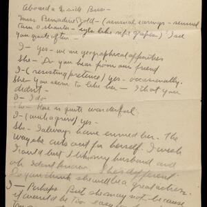 a page of handwritten text