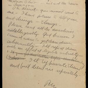 a page of handwritten text
