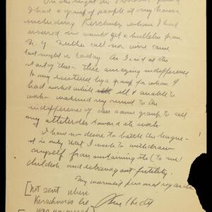 a page of handwritten text