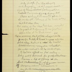 a page of handwritten text