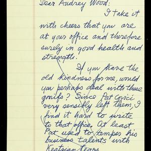 a page of handwritten text