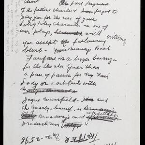 a page of handwritten text