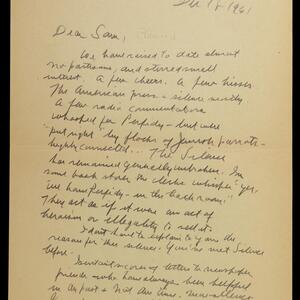 a page of handwritten text