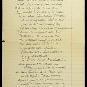 a page of handwritten text