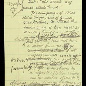 a page of handwritten text