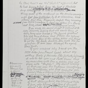 a page of handwritten text