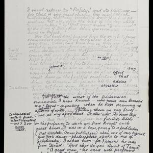 a page of handwritten text