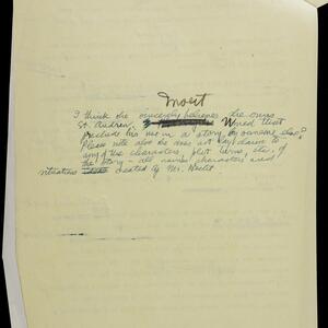 a page of handwritten text