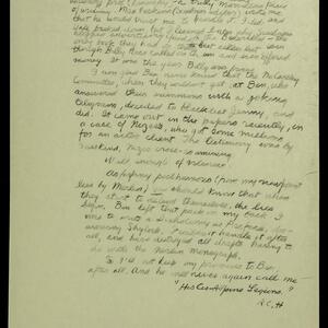 a page of handwritten text