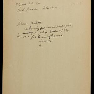 a page of handwritten text
