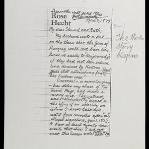 a page of handwritten text