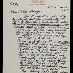 a page of handwritten text