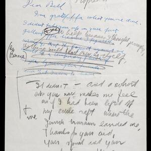 a page of handwritten text