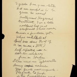 a page of handwritten text