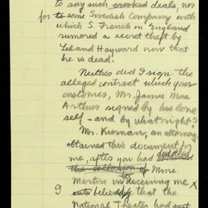 a page of handwritten text