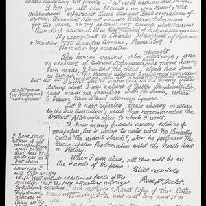 a page of handwritten text