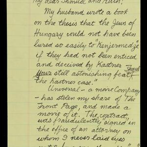 a page of handwritten text