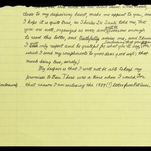 a page of handwritten text