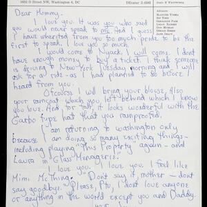 a page of handwritten text