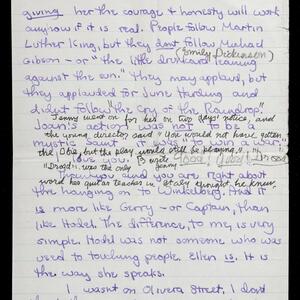 a page of handwritten text