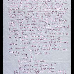 a page of handwritten text