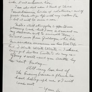 a page of handwritten text