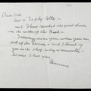 a page of handwritten text