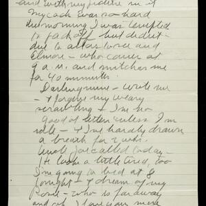 a page of handwritten text