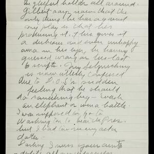 a page of handwritten text