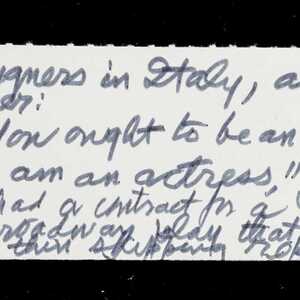 a page of handwritten text