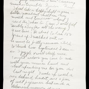 a page of handwritten text