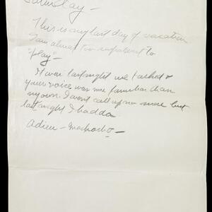 a page of handwritten text