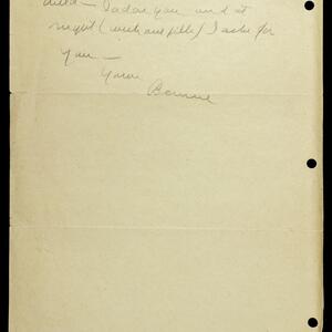 a page of handwritten text