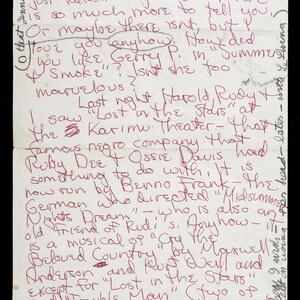 a page of handwritten text