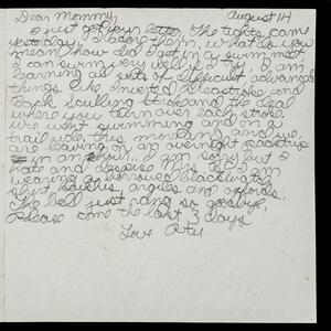 a page of handwritten text