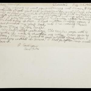 a page of handwritten text