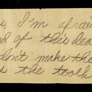 a page of handwritten text