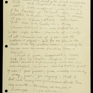 a page of handwritten text