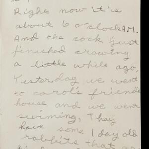 a page of handwritten text