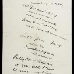 a page of handwritten text