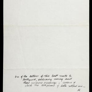 a page of handwritten text